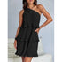 'Hesper' Layered Single Shoulder Mini Dress - Celes Fashion
